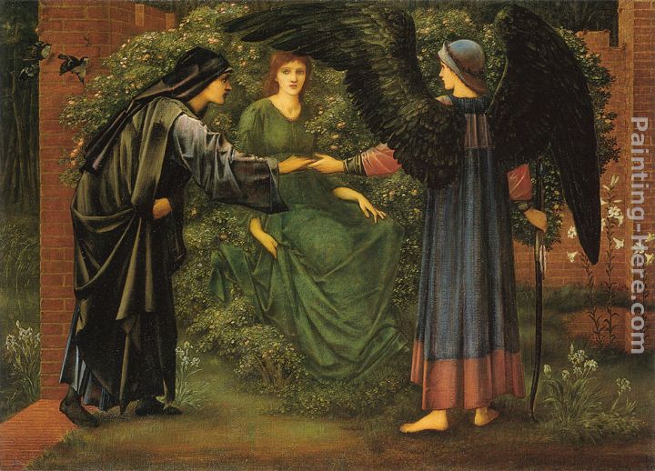 The Heart of the Rose painting - Edward Burne-Jones The Heart of the Rose art painting
